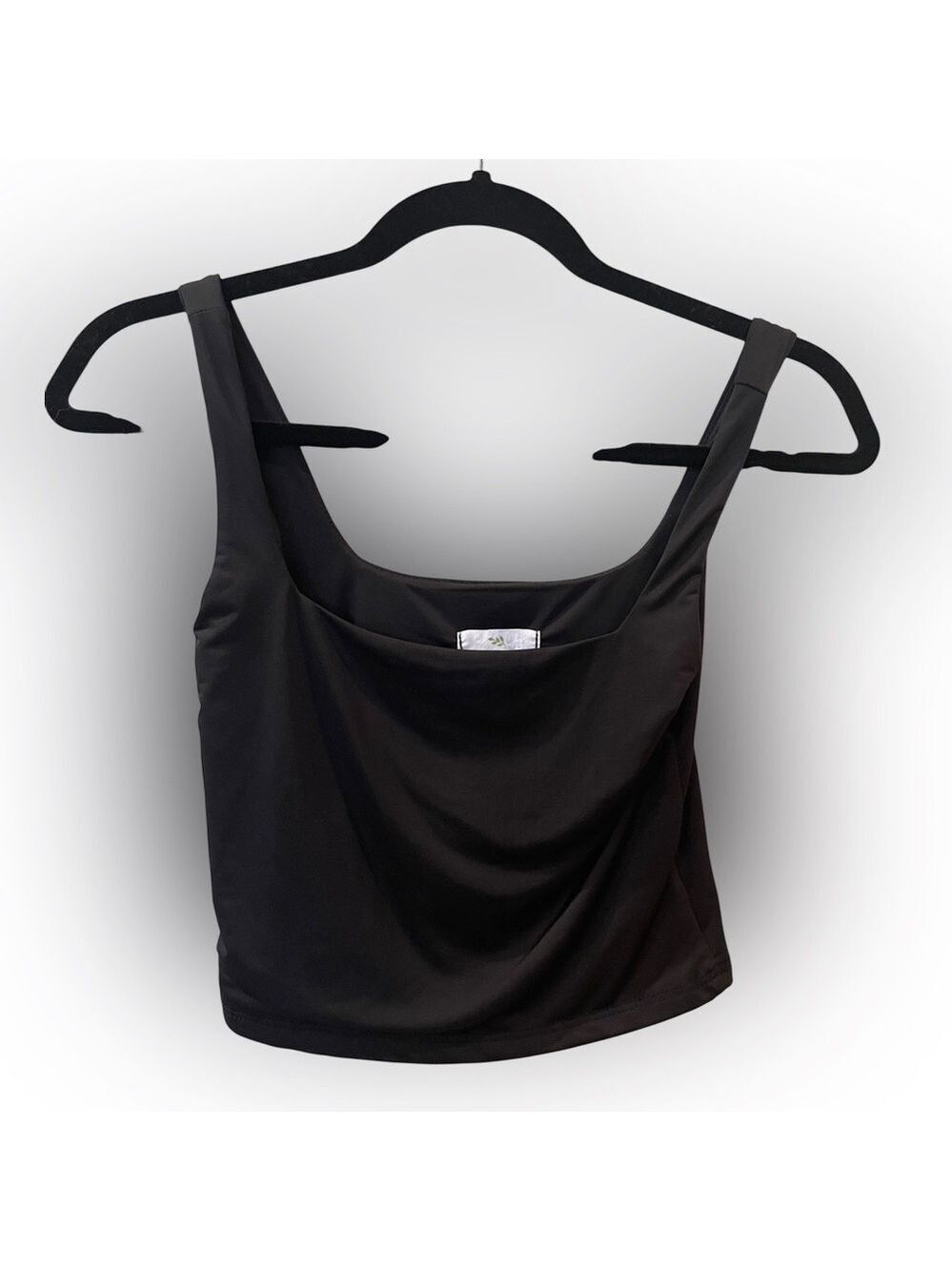 Live In The Moment Women’s Black Tank Top Cropped Size: Small